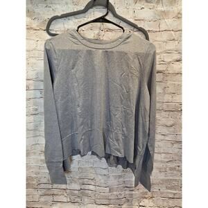 Dokotoo Gray Croptop Long Sleeve Womens Size Medium